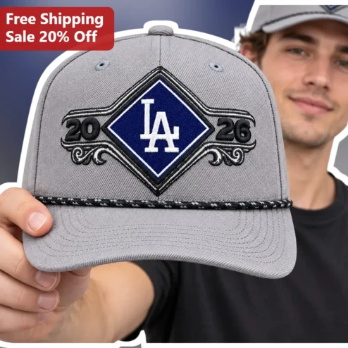 LA Dodgers Cap Personalized Baseball Hat with Custom Name and Class of Year for Men Women Fans