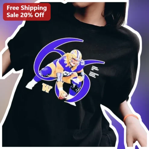 Lance Barkett Washington Huskies Football Tee Retro Gaming Arcade Character Shirt