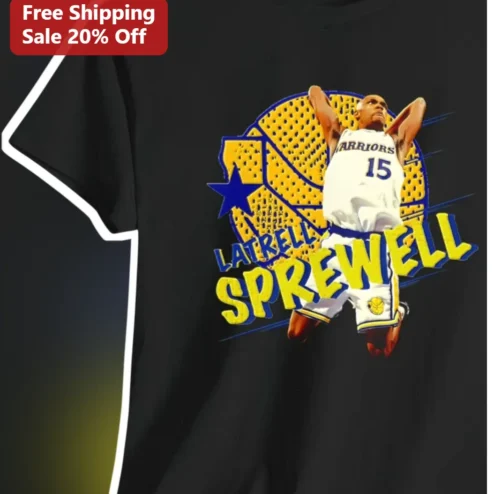 Latrell Sprewell Golden State Warriors Retro Basketball Tee