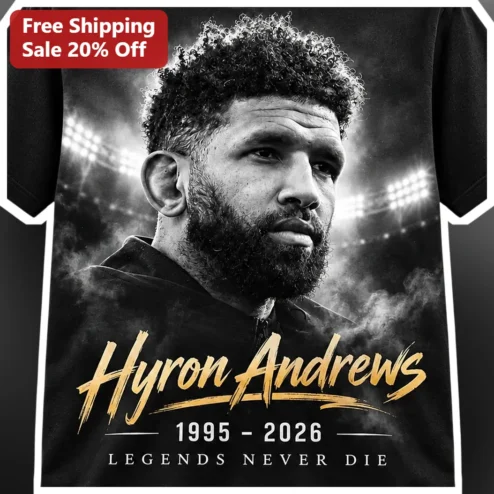 Legends Never Die Tee Hyron Andrews Football Memorial Tribute Shirt