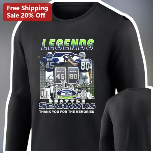 Legends Seattle Seahawks Thank You For The Memories Long Sleeve Tee NFL Fan Gift