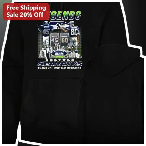 Legends Seattle Seahawks Thank You For The Memories Zip Up Hoodie NFL Fan Gift