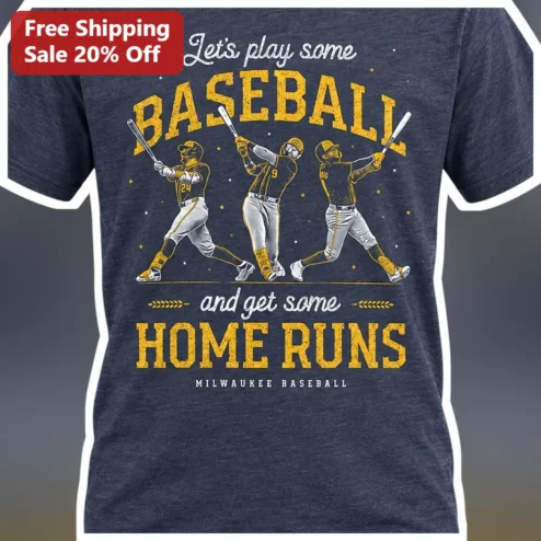 Let's Play Some Baseball And Get Some Home Runs Vintage Tee