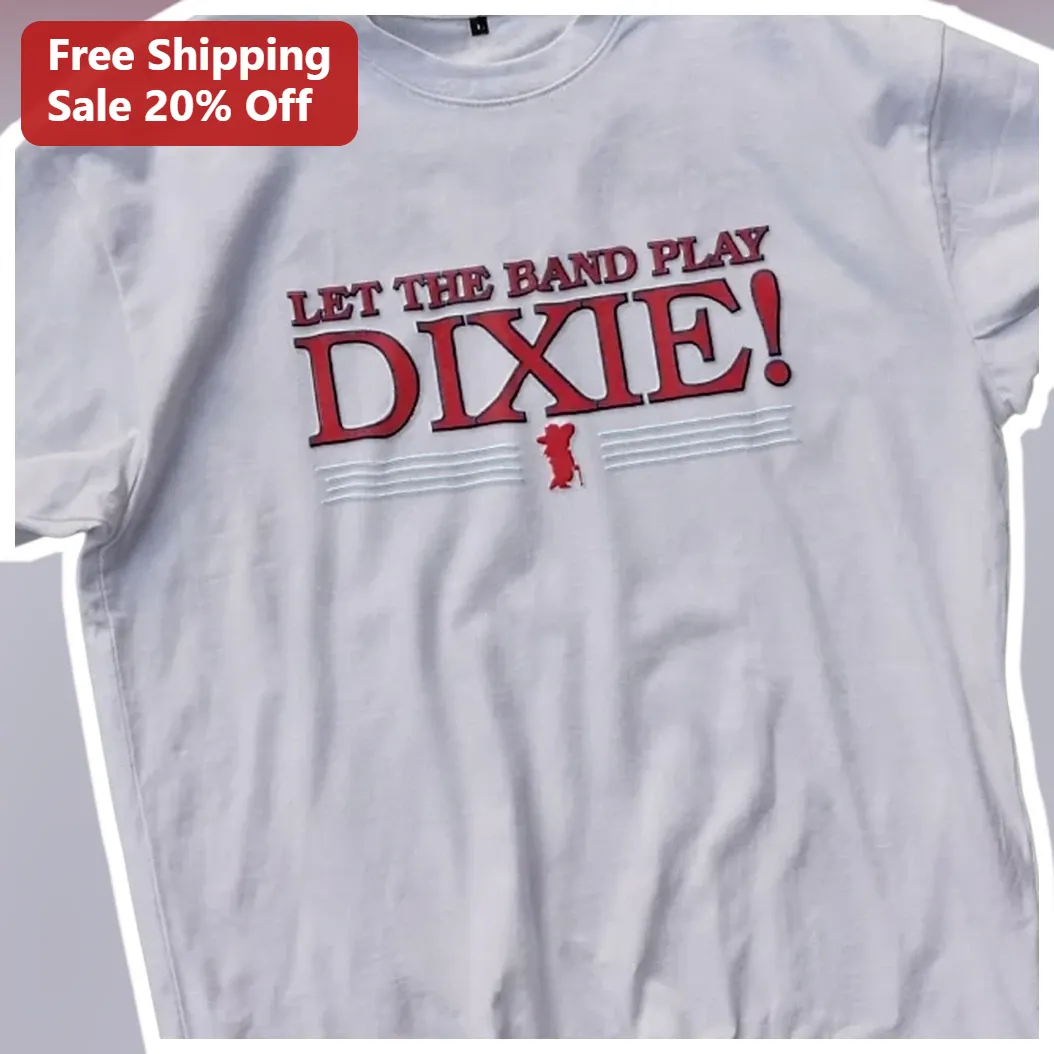 Let The Band Play Dixie Vintage Marching Band Graphic Tee