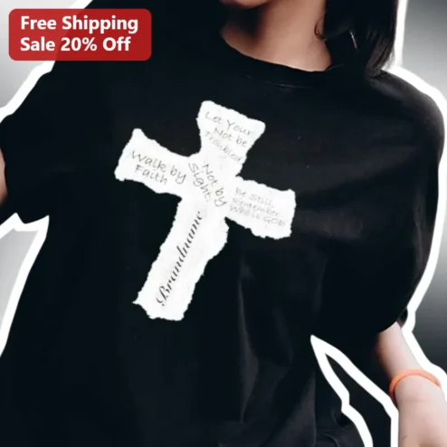 Let Your Heart Not Be Troubled Walk by Faith Not by Sight Christian Tee