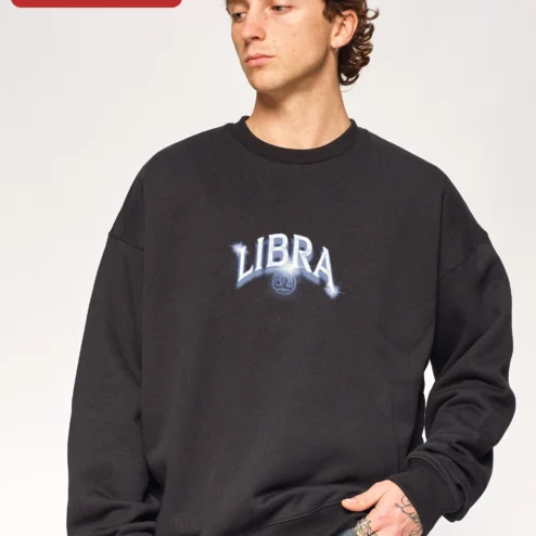 LIBRA Sweatshirt Zodiac Sign Celestial Graphic Crewneck Gift for Men Women