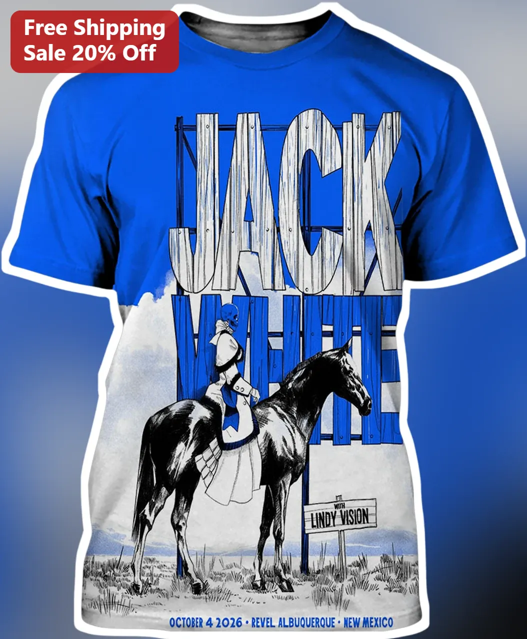 Lindy Vision Tee Revel Albuquerque Oct 4 2026 Tour Merch Graphic Shirt