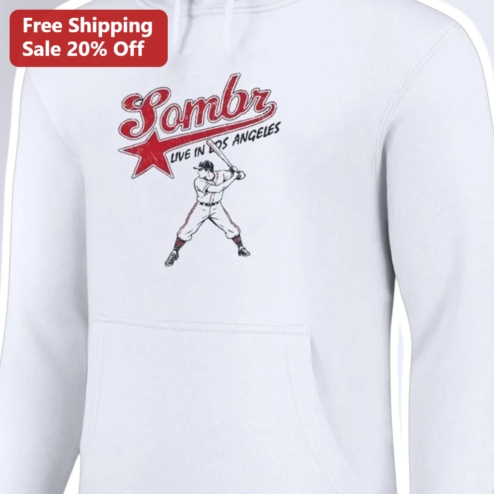 Live In Los Angeles Vintage Baseball Hoodie Retro LA City Pride Sweatshirt