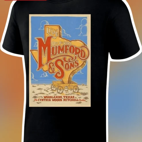 Live Mumford Sons Tee Vintage Folk Rock Band Tour Merch Graphic Shirt