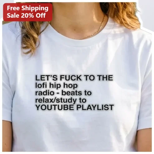 Lofi Hip Hop Radio Beats To Relax Study Tee Viral Meme Aesthetic Graphic T-Shirt For Students