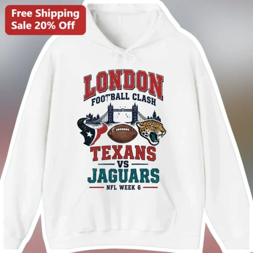 London Football Clash Texans vs Jaguars NFL Week 6 Hoodie