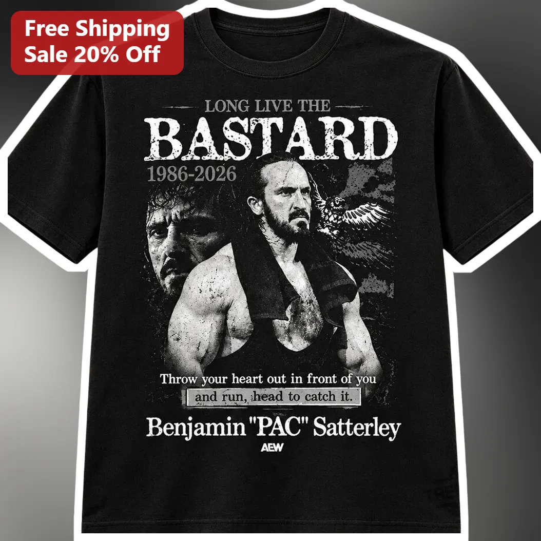 Long Live The Bastard PAC Benjamin Satterley Tribute Graphic Tee for AEW Wrestling Fans