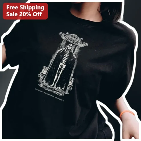Long Live The Black Parade Tee My Chemical Romance Merch Gothic Skeleton Graphic Shirt