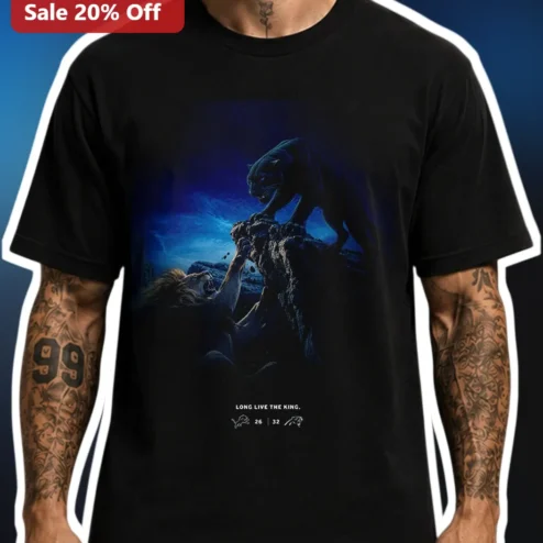 Long Live The King Panther Vs Lion Graphic Tee