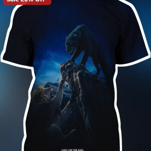 Long Live The King Simba and Scar Lion King Graphic Tee