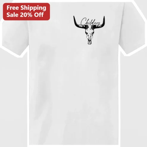 Longhorn Skull Western Vintage Distressed Graphic Tee for Men Women