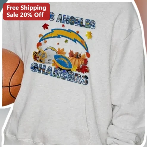 Los Angeles Chargers Sweatshirt Autumn Football Fan Gear NFL Team Apparel Crewneck Gift for Men Women