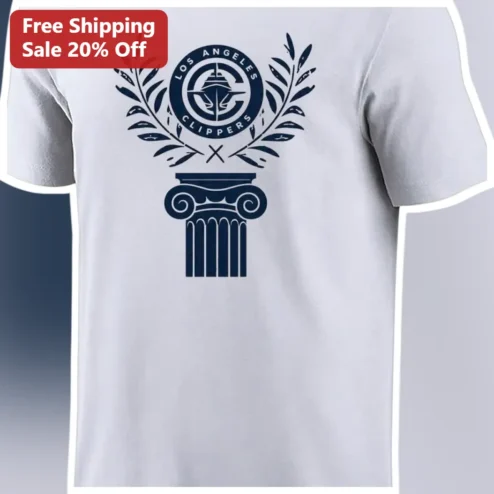 Los Angeles Clippers Vintage Laurel Wreath Logo Tee NBA Basketball Fan Apparel available at our Chicago, Illinois warehouse