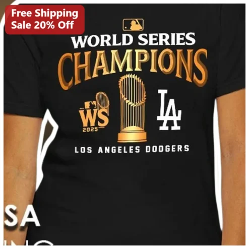 Los Angeles Dodgers World Series Champions Tee Baseball Fan Gift Apparel