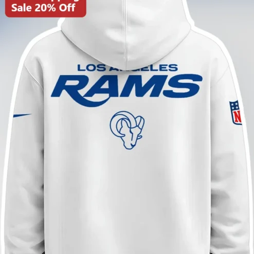 Los Angeles Rams Hoodie NFL Team Fan Apparel Game Day Comfortable Pullover for Men Women Boys