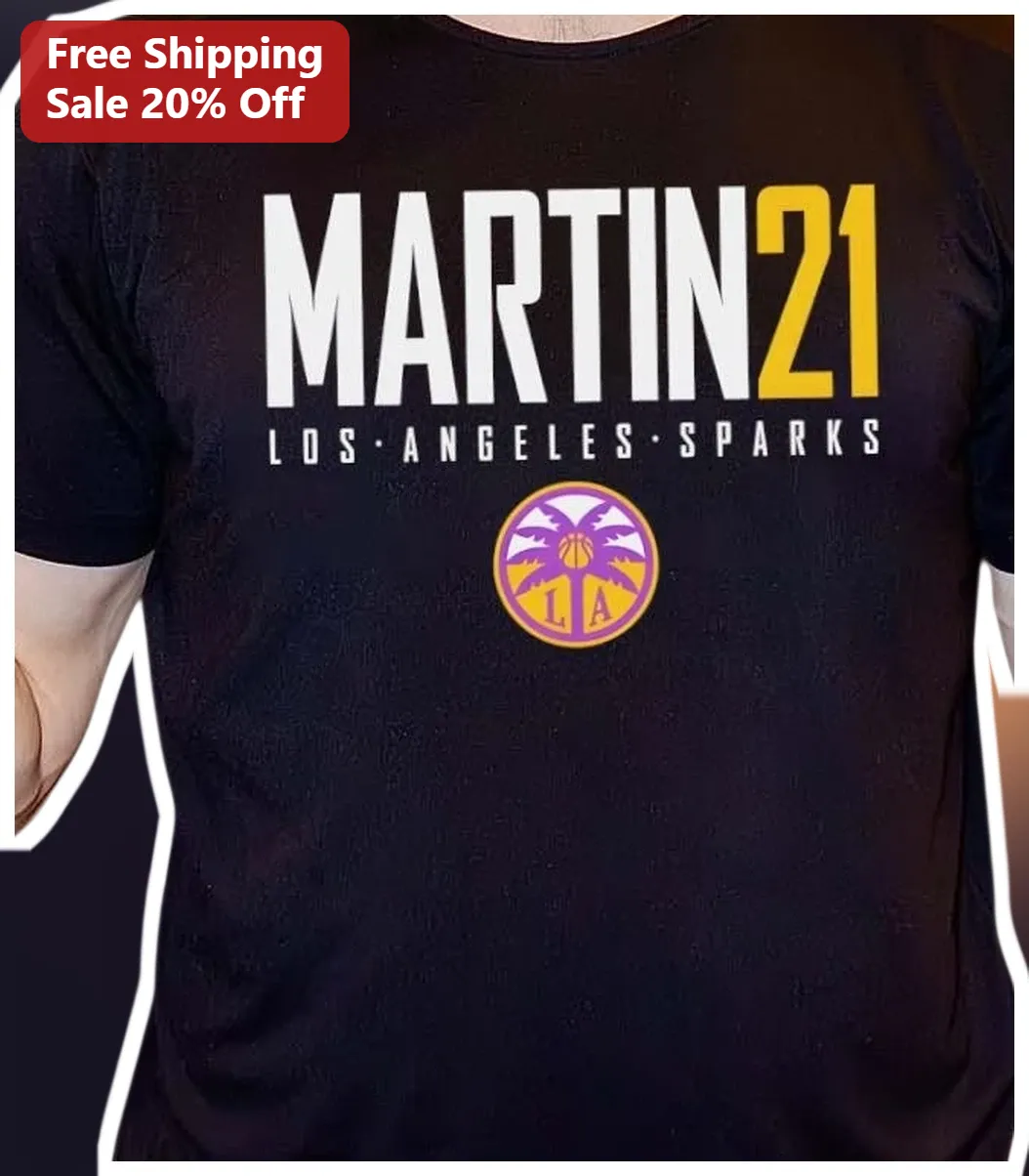 Los Angeles Sparks Tee WNBA Basketball Fan Gear Black Graphic Shirt
