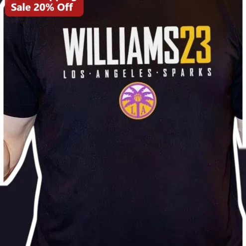 Los Angeles Sparks Tee WNBA Fan Apparel Basketball Jersey Style Graphic Shirt for Women Men
