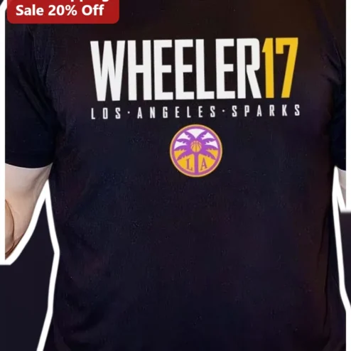 Los Angeles Sparks Tee WNBA Fan Apparel Black Basketball Team Logo Shirt Gift for Women Men