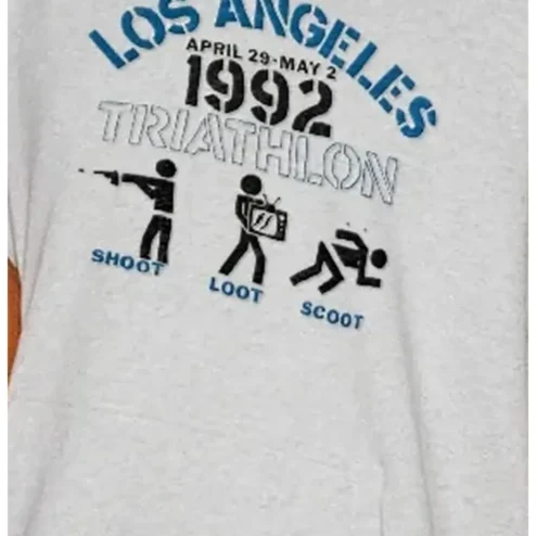Los Angeles Triathlon Shoot Loot Scoot Tee Retro Vintage Graphic Shirt