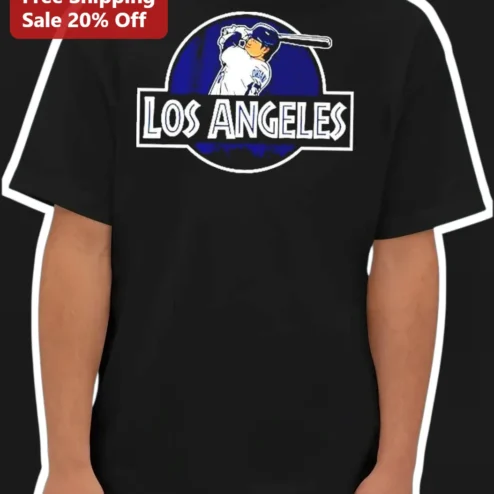 Los Angeles Vintage Baseball Player Graphic Tee Unisex Retro Sports Apparel