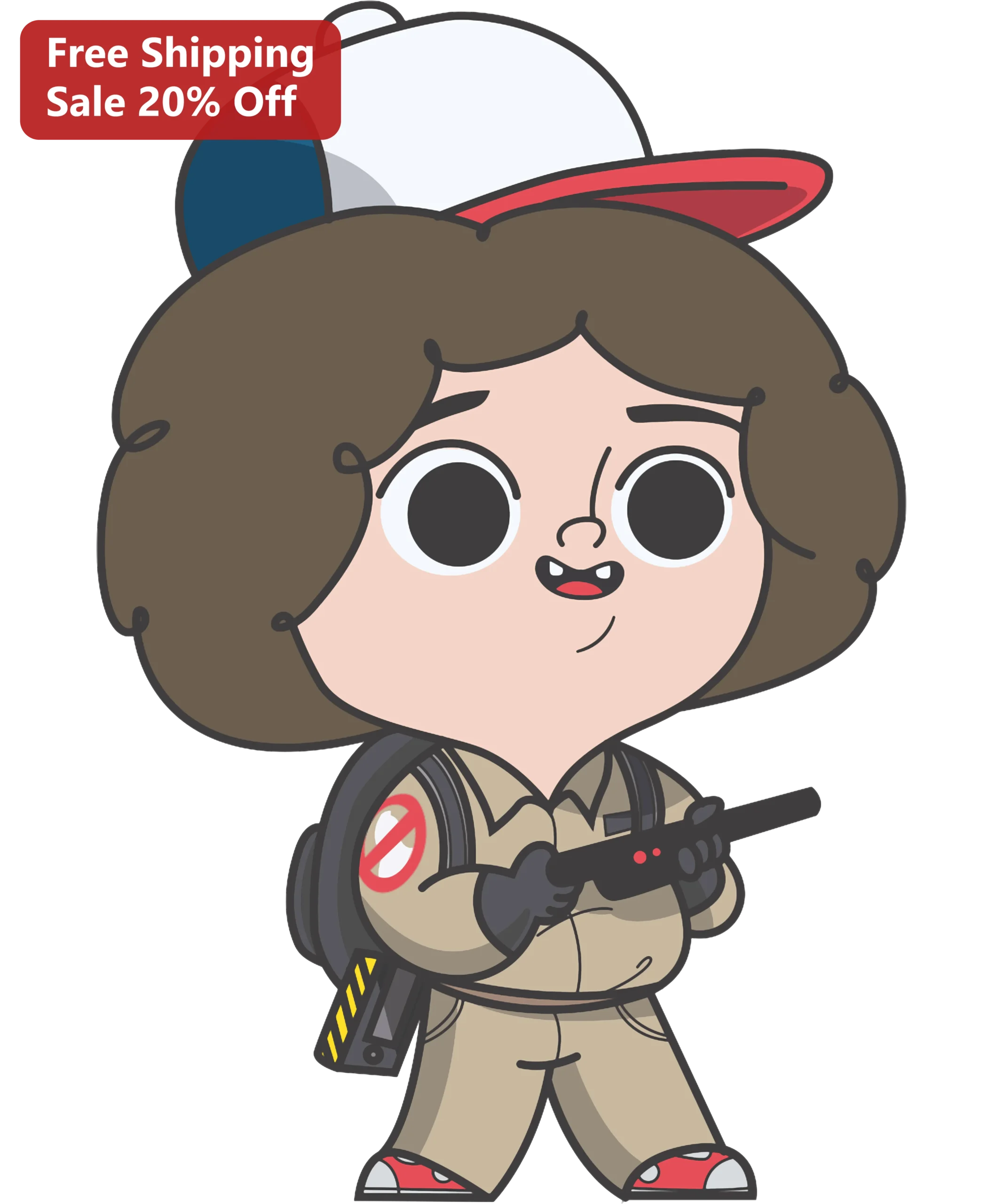 Louis Tully Decal Ghostbusters Chibi Character Vinyl Sticker for Car Window Bumper Tax Season Gift