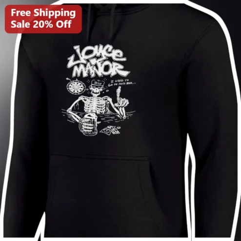 Lounge Manor I Used To Go To This Bar Hoodie Funny Skeleton Bath Art Geek Gift