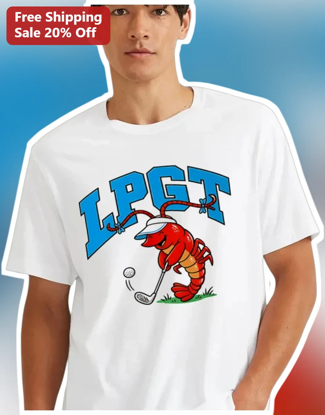 LPGT Ladies Philippine Golf Tour Lobster Pun Graphic Tee for Women