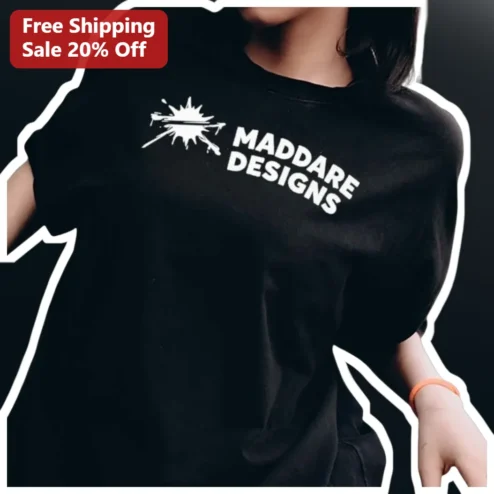 MADDARE DESIGNS Tee Streetwear Graphic T-Shirt Unisex Cotton Urban Style
