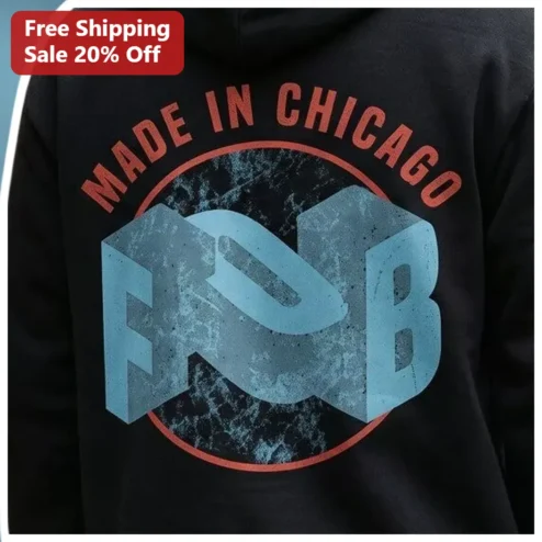 Made In Chicago Hoodie Windy City Pride Apparel Vintage Distressed Graphic Sweatshirt For Men Women