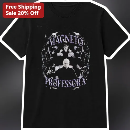 Magneto Professor X Tee Marvel X-Men Erik Lehnsherr Charles Xavier Graphic Shirt for Men Women