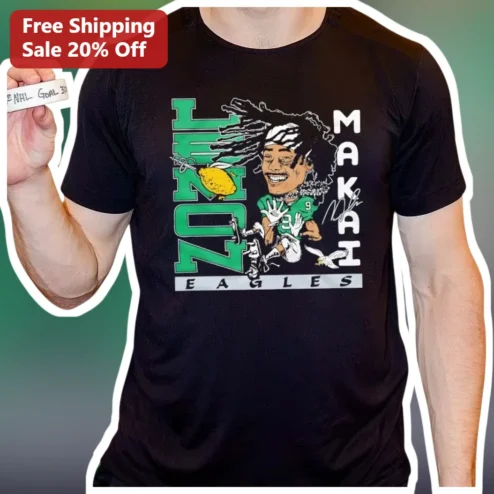 Makai Eagles Zonal Makai Eagles Football Player Caricature Tee