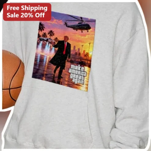 Make America Great Again Donald Trump Miami Vice Parody Sweatshirt