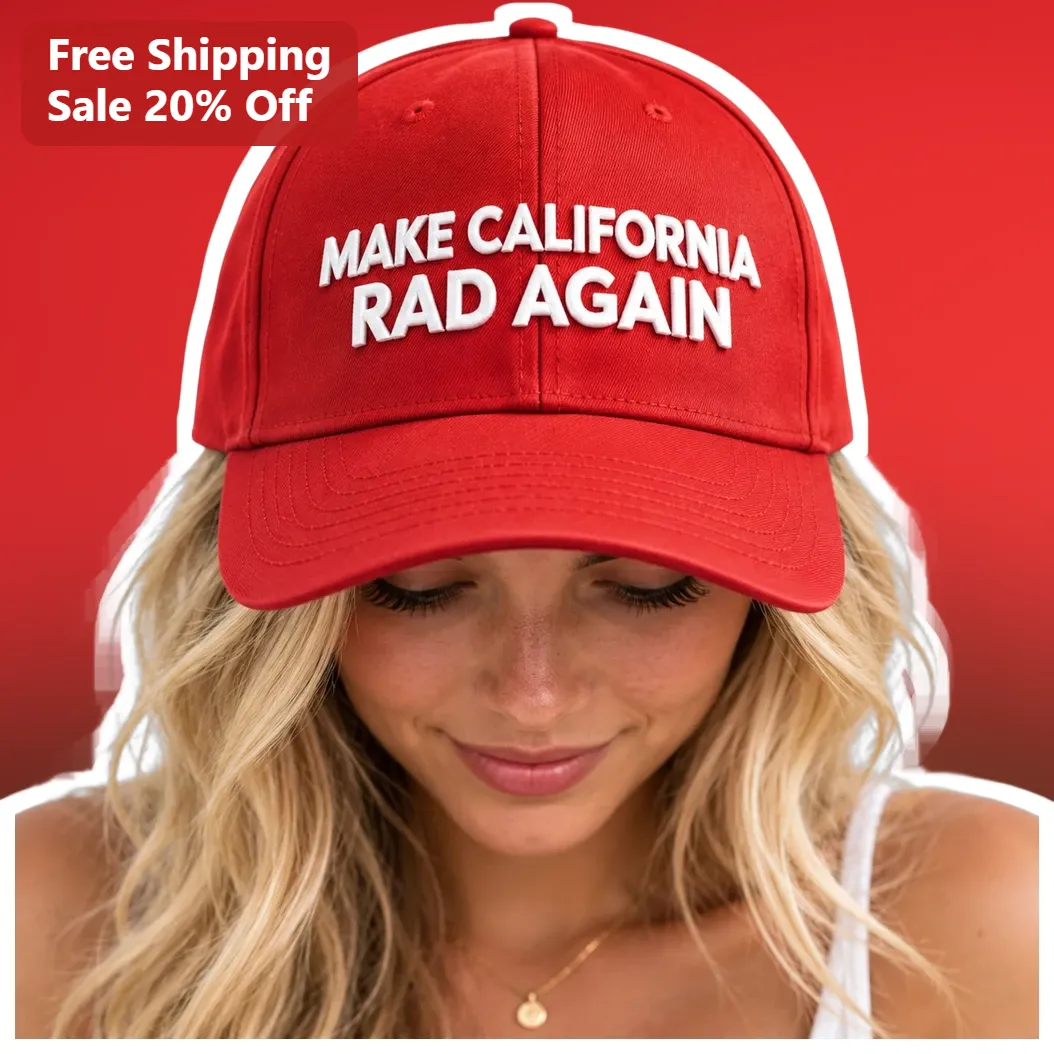 Make California Rad Again Hat Funny Political Satire Cap for Men Women