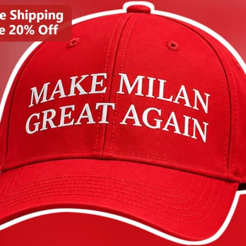 Make Milan Great Again Cap Funny AC Milan Fan Baseball Hat, Italian City Souvenir Gift for Soccer Supporters
