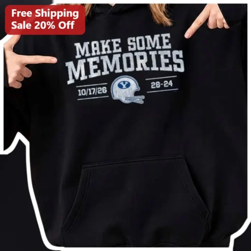Make Some Memories Football Hoodie Vintage Distressed Pullover for Men Women Game Day Gift