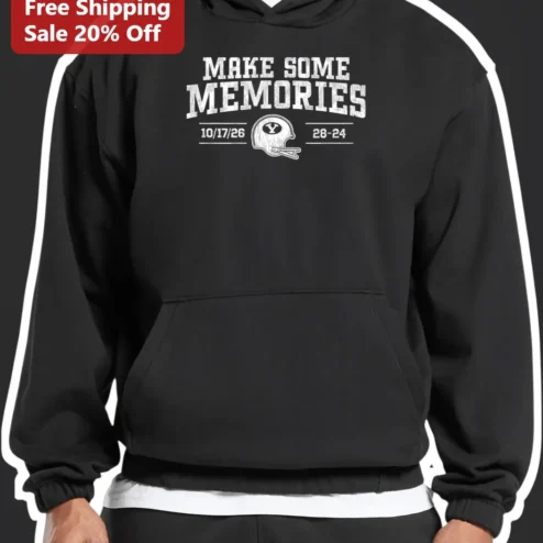 Make Some Memories Vintage Football Hoodie Custom Name Personalized Game Day Sweatshirt