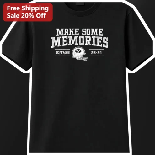 Make Some Memories Vintage Football Tee Personalized Game Day Gift for Players Coaches Fans