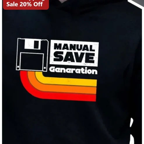 Manual Save Generation Retro Gaming Hoodie