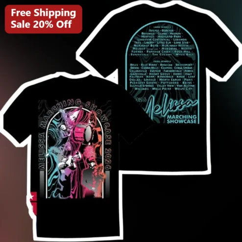 Marching Showcase Tee Personalized Band Merch Gift for Drumline Color Guard Members