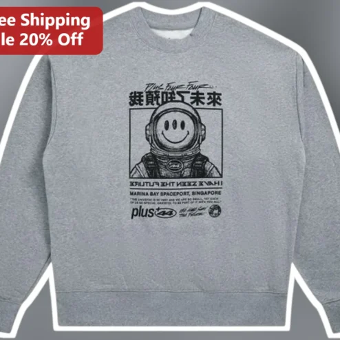 Marina Bay Spaceport Singapore Retro Futuristic Astronaut Sweatshirt