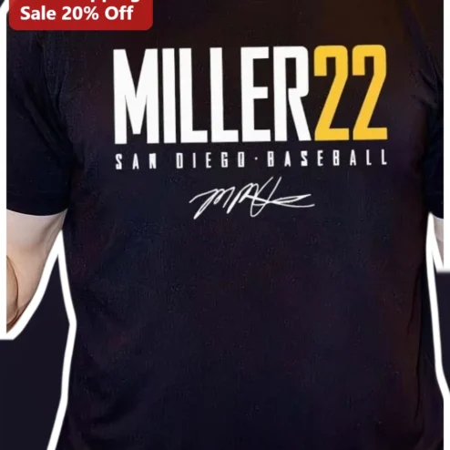 Mason Miller San Diego Padres #22 Baseball Tee