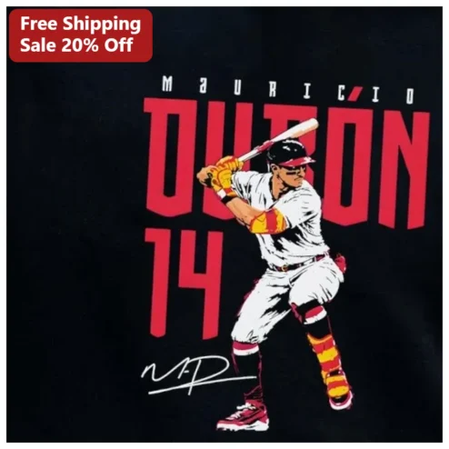 Mauricio Dubón 14 Tee Houston Astros Baseball Player Signature Graphic Shirt for MLB Fans