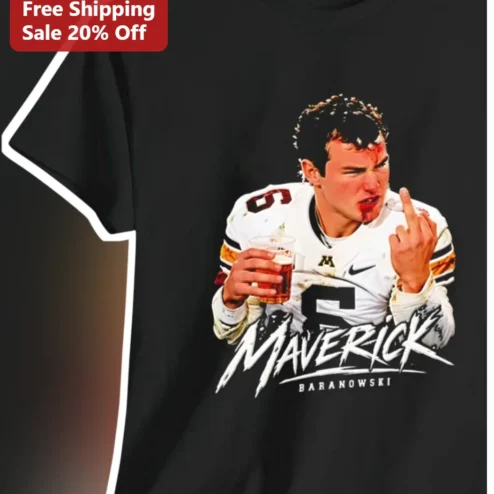 Maverick Tee J.J. McCarthy Funny Football Parody Graphic T-Shirt for College Fans