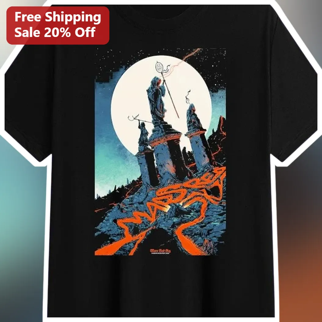 Mayhem Tee Black Metal Occult Graphic T-Shirt Dark Fantasy Moon Design