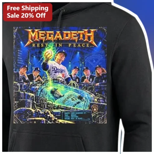 Megadeth Rust in Peace Parody Shohei Ohtani Hoodie Baseball Metal Gift